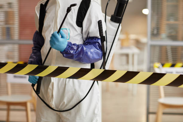 Professional Biohazard Cleanup technician working in Colon, MI